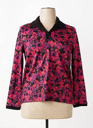 Pull coupe cintrée manches longues rose ELEANE femme