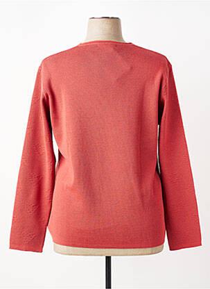 Pull coupe cintrée manches longues orange I.ODENA femme