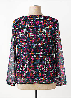 Blouse légère et transparente manches longues noir GRIFFON femme