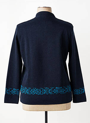 Pull coupe cintrée manches longues bleu ELEANE femme