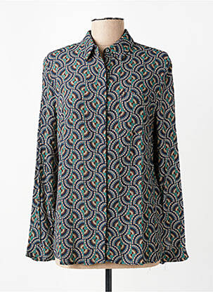 Chemisier tissage crêpe manches longues vert IT HIPPIE femme
