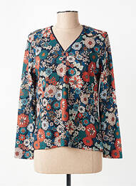 Pull coupe cintrée manches longues vert GRIFFON femme