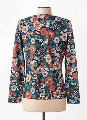 Pull coupe cintrée manches longues vert GRIFFON femme
