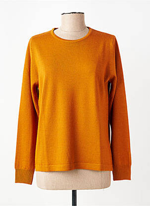 Pull coupe cintrée manches longues orange QUATRE VINGT JOURS femme