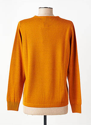 Pull coupe cintrée manches longues orange QUATRE VINGT JOURS femme