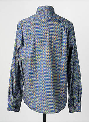 Chemise manches longues imprimé fantaisie bleu 2GALGOS homme