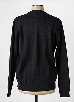 Pull stretch manches longues noir I.ODENA homme