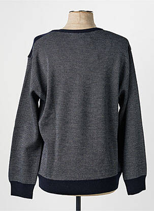 Pull col v manches longues noir I.ODENA homme