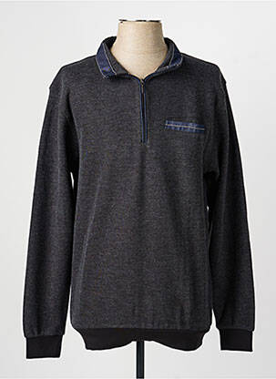 Sweat-shirt stretch manches longues gris EASYLINE homme