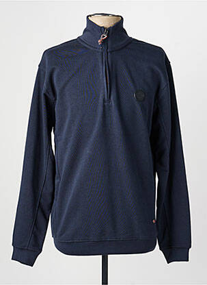 Sweat-shirt stretch manches longues bleu EASYLINE homme