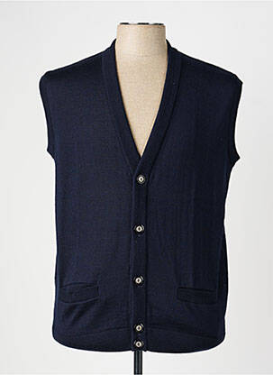 Gilet sans manche coupe cintrée bleu RHODAMEL homme