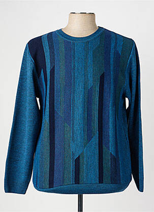 Pull stretch manches longues bleu RHODAMEL homme