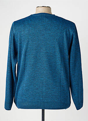 Pull stretch manches longues bleu RHODAMEL homme