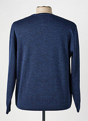 Pull stretch manches longues bleu RHODAMEL homme