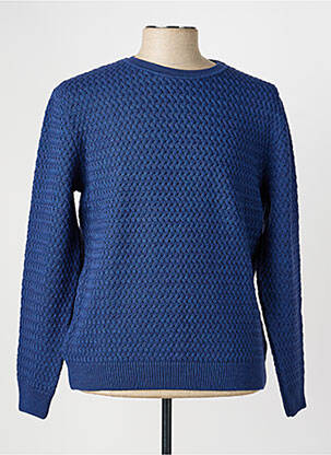 Pull stretch manches longues bleu RHODAMEL homme