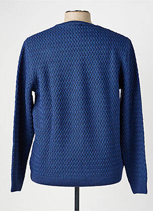 Pull stretch manches longues bleu RHODAMEL homme