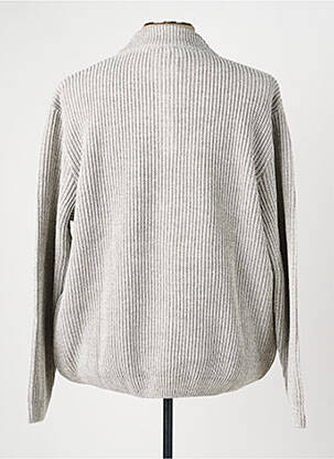 Pull stretch manches longues gris RHODAMEL homme