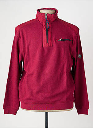 Sweat-shirt stretch manches longues rouge EASYLINE homme