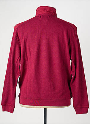 Sweat-shirt stretch manches longues rouge EASYLINE homme