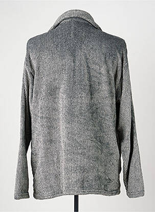 Robe de chambre fermeture zippée sur le devant gris MASSANA homme