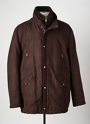 Doudoune manches longues sans capuche marron COFOX homme