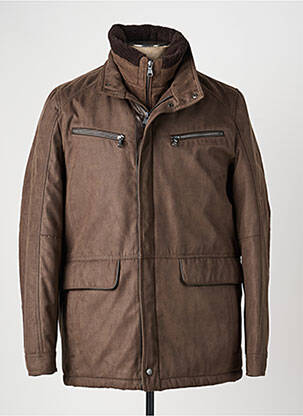 Doudoune poches sans capuche marron COFOX homme