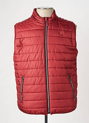Doudoune tissage imperméable sans capuche orange CAMBRIDGE homme
