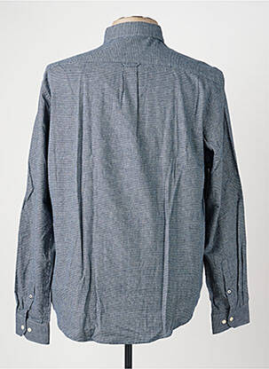 Chemise manches longues coupe cintrée bleu 2GALGOS homme