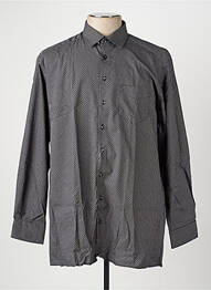 Chemise manches longues poches noir JUPITER homme