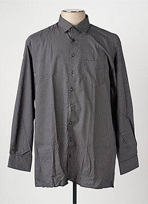 Chemise manches longues poches noir JUPITER homme