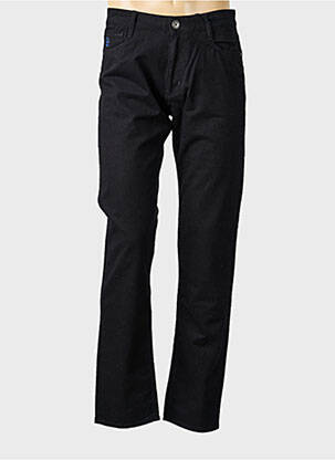 Pantalon droit stretch taille normale noir REDMAN homme