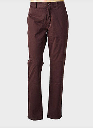 Pantalon chino stretch taille normale marron CAMBRIDGE homme