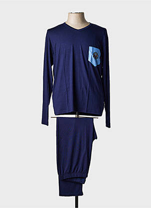 Pyjama col v bleu DIPLOMATE homme