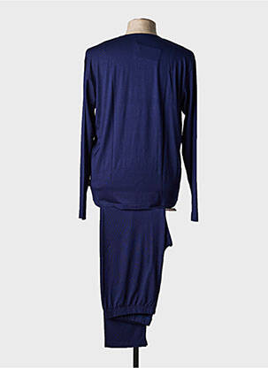Pyjama col v bleu DIPLOMATE homme