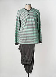 Pyjama col rond vert RINGELLA homme