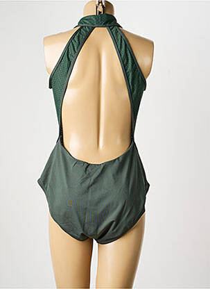 Body col rond sans manche vert NIKE femme