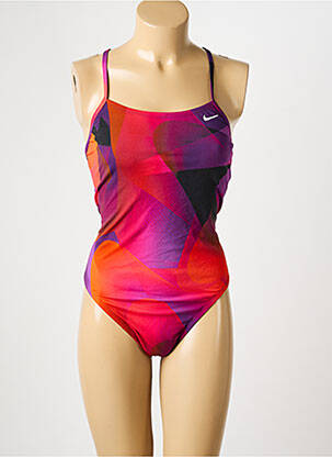 Maillot de bain 1 pièce imprimé fantaisie rouge NIKE femme