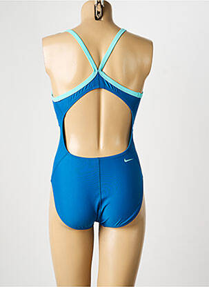 Maillot de bain 1 pièce haut soutien-gorge nageur haut soutien-gorge nageur bleu NIKE femme
