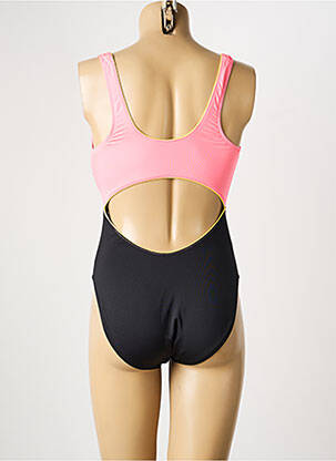 Maillot de bain 1 pièce effet matière satinée rose NIKE femme