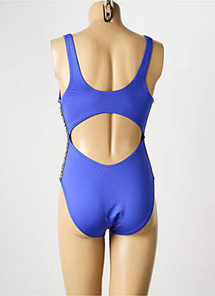 Maillot de bain 1 pièce effet matière satinée violet NIKE femme