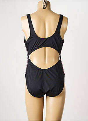 Maillot de bain 1 pièce effet matière satinée noir NIKE femme