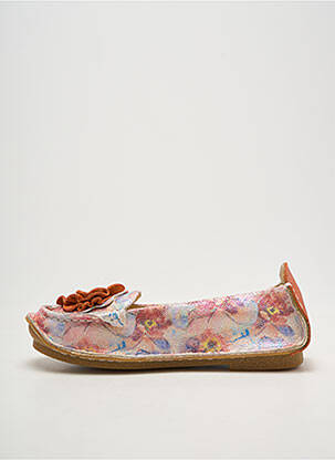 Mocassins chiquet talon plat jusqu'à 3cm orange LAURA VITA femme
