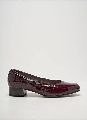 Escarpins tissage vernis talon plat jusqu'à 3cm violet JMG HOUCKE femme