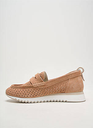 Mocassins bout rond talon plat jusqu'à 3cm beige COCO ET ABRICOT femme