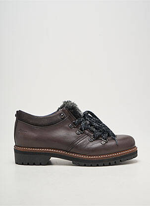 Derbies tissage satiné talon plat jusqu'à 3cm gris DORKING femme