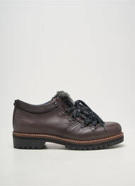 Derbies tissage satiné talon plat jusqu'à 3cm gris DORKING femme