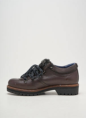 Derbies tissage satiné talon plat jusqu'à 3cm gris DORKING femme