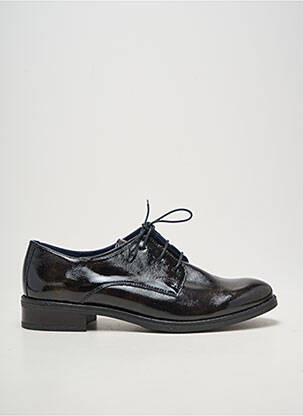 Derbies bout rond talon plat jusqu'à 3cm noir DORKING femme