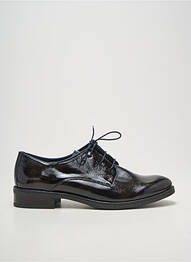 Derbies tissage vernis talon plat jusqu'à 3cm noir DORKING femme