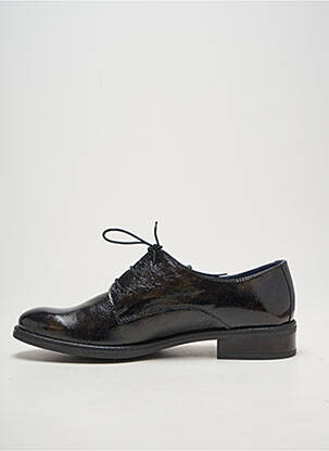 Derbies bout rond talon plat jusqu'à 3cm noir DORKING femme